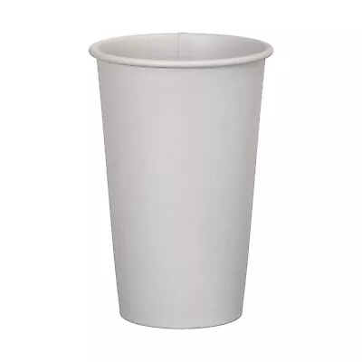 1000 Pack White Disposable Poly Paper Hot Tea Coffee Cup 16 Oz. • $99.99