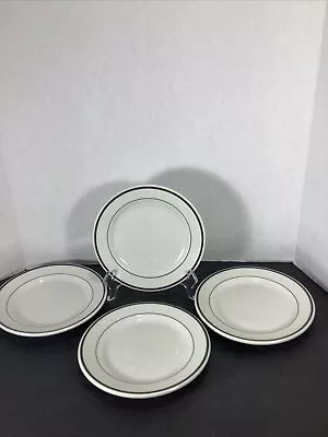 $12 • Buy Set Of 4~Vintage Shenango China®️Green Stripe Side/Dessert/ Bread Plates~7”