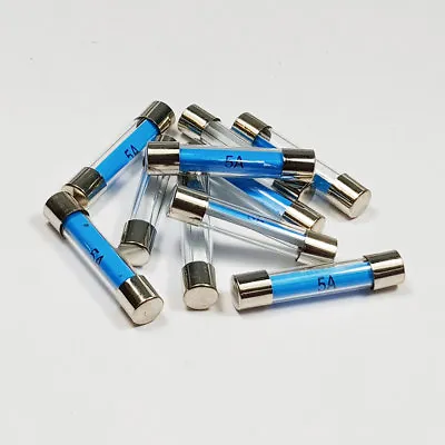 5 Amp Glass Fuse 5A Amps 6x30mm Quick Blow Fuses - A 6 X 30mm • £2.99