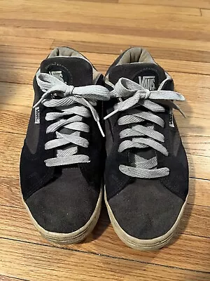 Rare 1995 Old School Vintage Skate Shoes By VANS Grey Blue Suede. Mens US Size 9 • $45