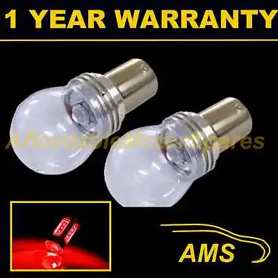 2X 382 1156 BA15s 207 P21W XENON RED 3 CREE LED REAR FOG LIGHT BULBS RF203301 • $19.67