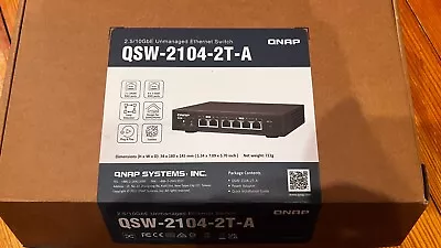 QNAP QSW-2104-2T-A-US  6-port (4x2.5G +2x10G) RJ45 Unmanaged Switch - 10Gbps!!!! • $89.99