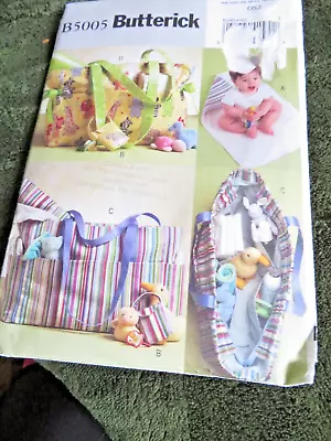 Butterick #5005 Diaper Bag Changing Pad & Pacifier Pouch Sewing Pattern UC • $0.99