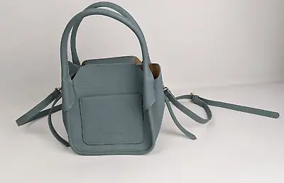 Melie Bianco Carter Blue Crossbody Handbag Bag Purse Vegan Leather • $37.99