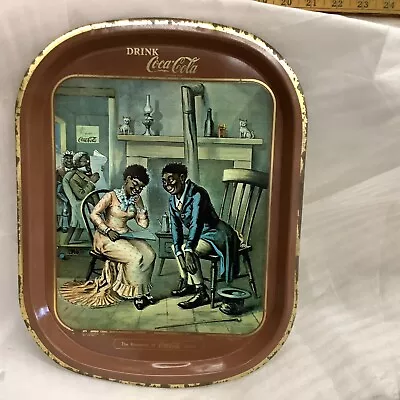 G Coca-Cola Tray The Romance Of Coca Cola Reproduction 1916  The Courtship Tray  • $16