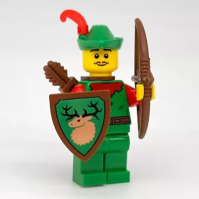 Lego Forestman Minifigure W/ Bow Shield Robin Hood Archer Cas571 Set 10305 - NEW • $21.99