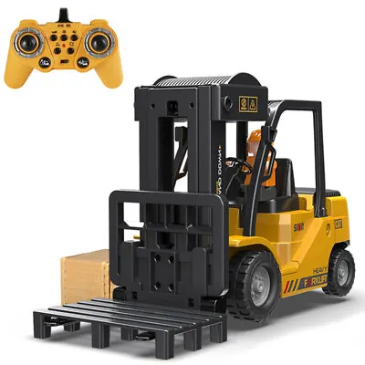 1:24 RC Forklift Crane Truck Toy Remote Control Forklift Truck Construction Toys • $77.91