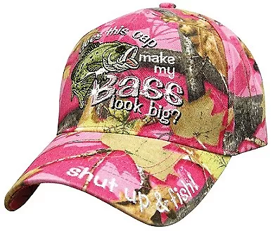 Women's Full Pink Camo Hat Country Muddy Southern Girl Fish Bass Fishing Hat • $11.99