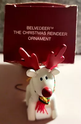 Vintage 1987 Avon  Belvedeer The Christmas Reindeer Ornament New • $10