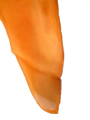 9  Inch ORANGE MAGIC SILK Handkerchief Scarf Magicians Trick Hanky Prop Color 1 • $5.39