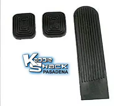 VW Bug Stock Pedal Pads Set 3 Piece Kit No Logo • $23.95