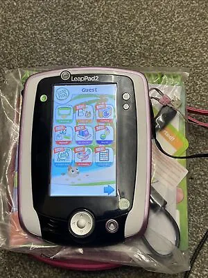 LEAPFROG LEAPPAD 2  PINK Game And Original Silicone Case - WORKING • £14