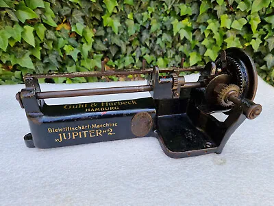 Antique Rare Metal Pencil Sharpener Jupiter 2 Germany Guhl & Harbeck 1920s-1930s • $280