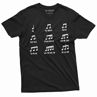 Funny Musical Notes T-shirt | Music Band Gifts | Guitar Piano Violin Funny Gift • $17.28