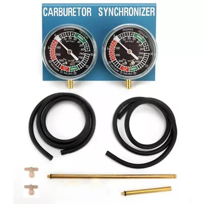 TWO Motorcycle Carburetor Carb Synchronizer Vacuum Gauge Tool Sync Gauge Yamaha • $109.97