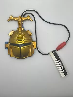 1996 McDonald’s Beetle Borg Gold Chrome Lenticular Hologram Medallion Necklace • $8.50