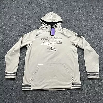 Mens Sand UNRL X Minnesota Vikings '23 Crossover Hoodie No. 2 Size Large NEW Tan • $149.97