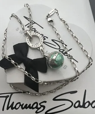 Thomas Sabo Kette & Carrier & Globus Charm Anhänger  • $127.45