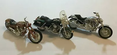 Vintage Lot Of 3 Harley-Davidson 5  Motorcycles Figures H-D By MAISTO • $18.99