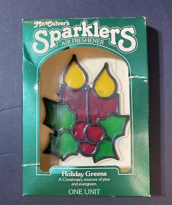 Vintage Mr.Culver’s Sparklers Air Freshener NIB Christmas Candle Holly Berries • $8