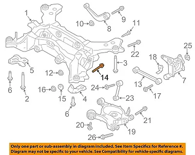 FORD OEM 13-20 Edge Rear Suspension-Trailing Arm Adjust Bolt Left DG9Z5K978A • $19.08