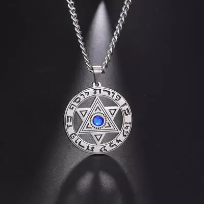 Star Of David Crystal Pendant Necklace For Men Women Hebrew Talisman Amulet • $7.59