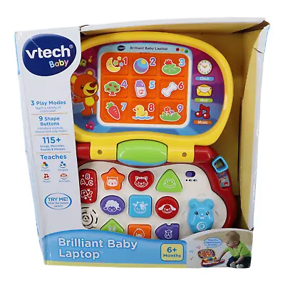 VTech Baby Brilliant Baby Laptop Brand Learning Toy Developmental Benefits 6m+ • $8.99