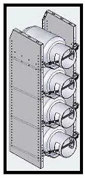 2- Tank Rack With 2- Shelves | Adrian Steel #TS2T2S • $235