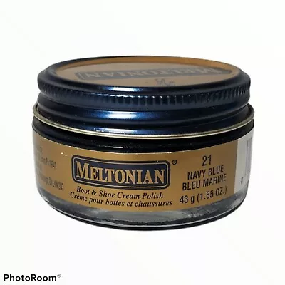 RARE! Navy #21 MELTONIAN English Boot & Shoe Cream Leather POLISH • $15.99