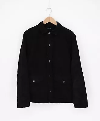 VELVET By G & S Mens Grayson Long Sleeve Corduroy Button Up Shirt Black $169 D22 • $34