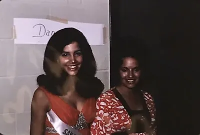 Miss Texas Universe Pageant Evening Gown 1972 Slide Photo 35mm Kodachrome • $18.66