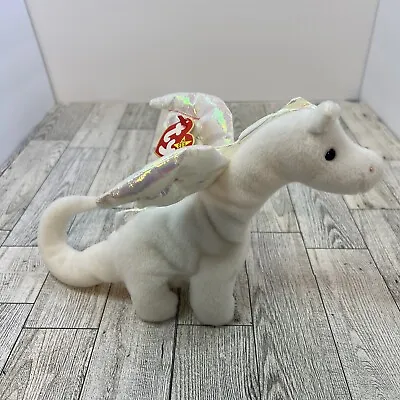 RARE Ty Beanie Baby MAGIC The Dragon 1995 Retired With Tag Errors Style #4088 • $175