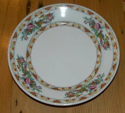 Indian Tree Design Trim Dish Side Plate 6 7/8  - Vintage Iroquois China • $5