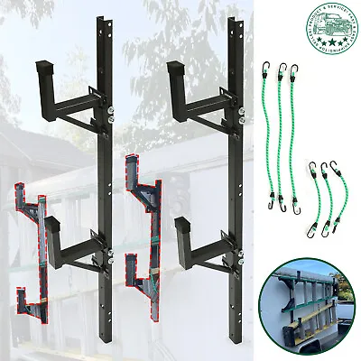 Adjustable Trailer Side Ladder Rack For Enclosed Trailers Exterior Wall Mount • $66.90