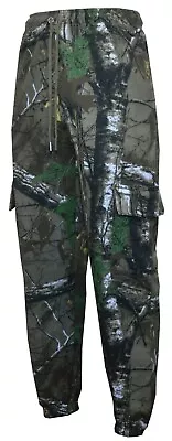 Mens Jungle Fishing/Hunting Camouflage Fleece Jogging Bottoms Trouser S - 5XL  • £15.99