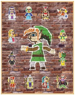 Legend Of Zelda Link Between Worlds Mural Poster Club Nintendo 1/3 *OPEN BOX* • $27.85