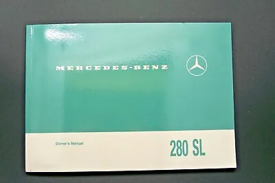 1968 Mercedes 280SL Pagoda Owners Manual 280SL W 113 Parts W113  Date X 68 • $249.99