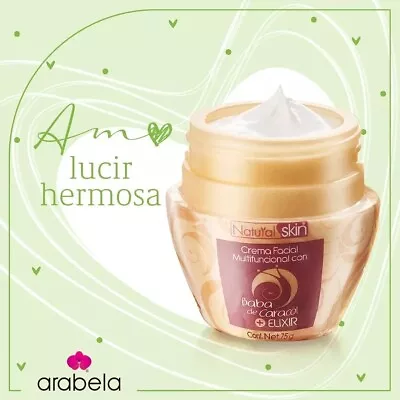 Crema Facial Multifuncional Con Baba De Caracol Mas Elixir 75 G  Arabela Mexico • $18.99