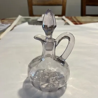 Smoked Glass Cruet Vintage 7” Tall With Stopper • $0.99
