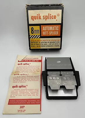 Vintage HP Hudson Photographic Quick Quik Splice Automatic Butt Splicer 8mm Film • $11.40