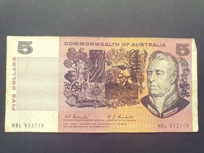 $9.98 • Buy $5 R202 Coombs/Randall Commonwealth AF Prefix NBL Australia 1967 1st Paper Note