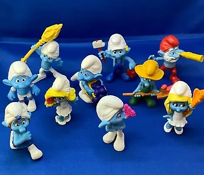 McDonald's Happy Meal Toys 2011 2013 Smurfs Lot Of 10 - Great Condition • $12