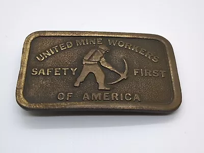 United Mine Workers Of America Safety First Belt Buckle Coal Miners Local 1650  • $16