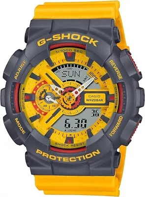 CASIO GA-110Y-9AJF G-SHOCK Yellow X Gray Color Limited Men's Watch New • $135.40