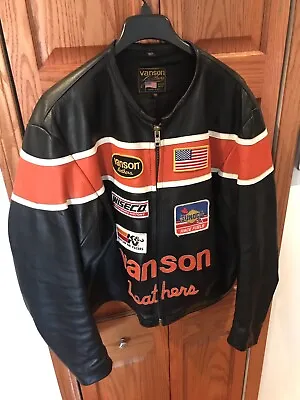 Vanson Leather Jacket Size 50 Vintage Original  • $1350