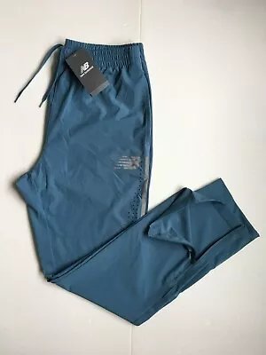 NEW BALANCE All Motion JOGGERS Mens Running Vented Pants Blue Size SMLXL • $23.77