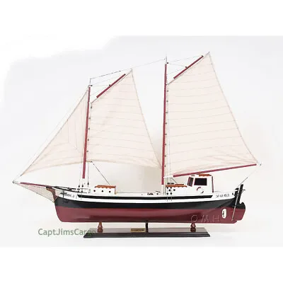 La Gaspésienne Fishing Boat Wooden Schooner Model 43  Canadian Sailboat New • $430.58