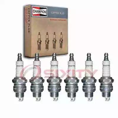 6 Pc Champion Copper Plus 10 Spark Plugs For XS85 W7FC W7F W20PU W17PU Xo • $18.84