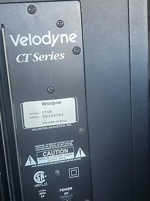 Velodyne CT-100 Powered Subwoofer CT SERIES CT100 SPEAKER • $40
