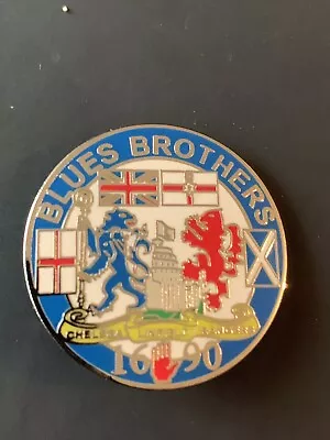 £3 • Buy Chelsea Fc Rangers An Linfield Blues Brothers Pin Badge